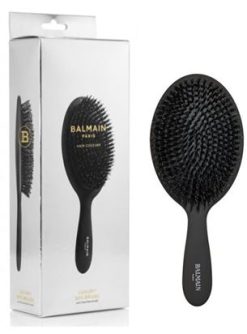 BALMAIN HAIR matu suka / Luxury Spa Brush Black, Silver Box