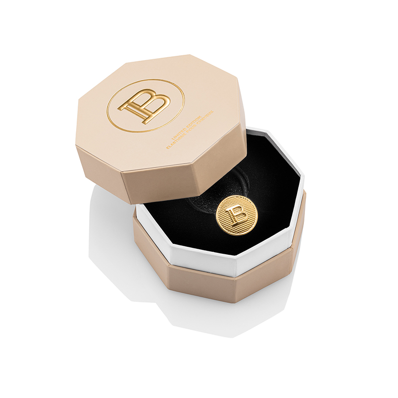 BALMAIN HAIR matu gumija melna / Golden Elastique B SS22