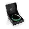 BALMAIN HAIR ādas matu stīpiņa / Leather Headband Green & Gold FW22 - Image 2
