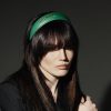 BALMAIN HAIR ādas matu stīpiņa / Leather Headband Green & Gold FW22 - Image 5