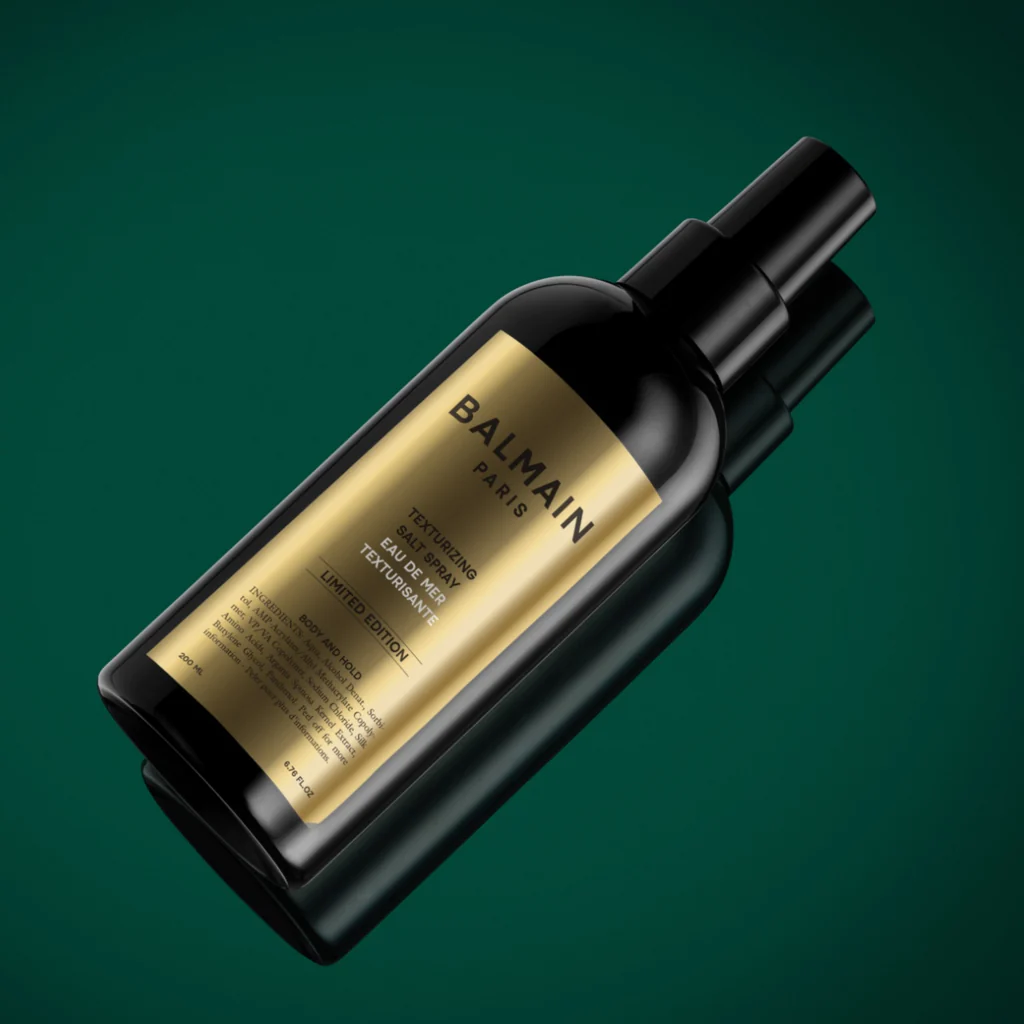BALMAIN HAIR veidošanas sprejs matiem / LE Texturizing Salt Spray 200ml Gold & Black - Image 3
