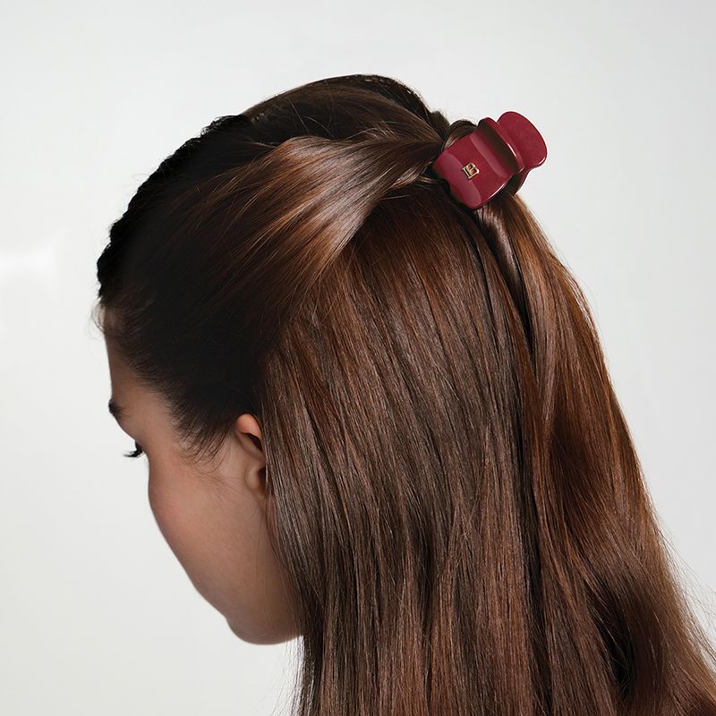 BALMAIN HAIR matu sprādze krabi Velvet Burgundy XS / Pince à Cheveux Velvet Burgundy XS - Image 3