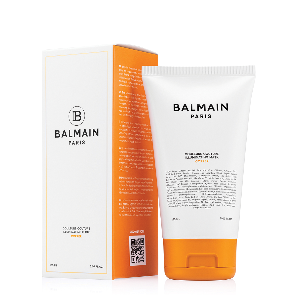 BALMAIN HAIR Vara tonizējoša matu maska / Illuminating Copper Hair Mask 150ml