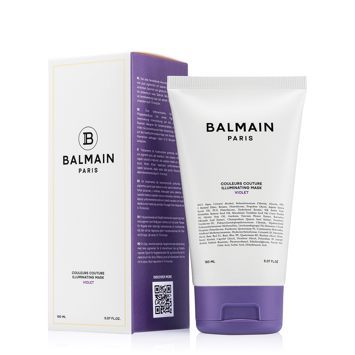 BALMAIN HAIR Violeta tonizējoša matu maska / Illuminating Violet Hair Mask 150ml