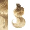 BALMAIN HAIR neredzamās lentes matu pieaudzēšanas / Easy Invisible Tape Extensions, Human Hair (40/55cm) - Image 3