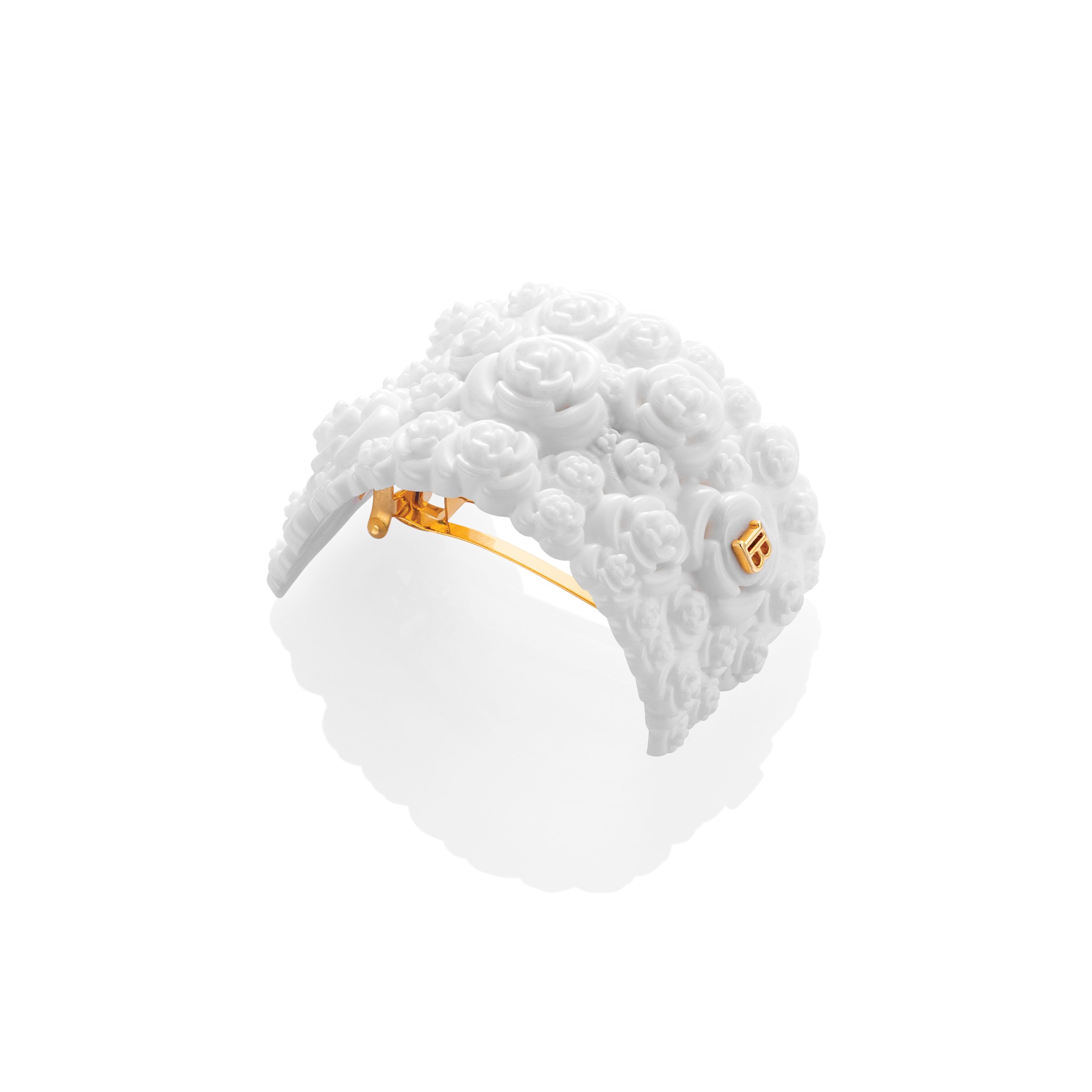 BALMAIN HAIR 3D ziedu matu sprādze / 3D FLORAL PONYTAIL CLIP