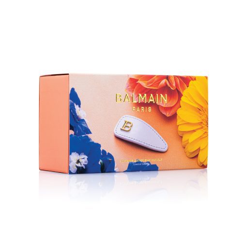 BALMAIN HAIR ādas matu sprādze balta / Printemps Leather Snap Hair Clip White - Image 2