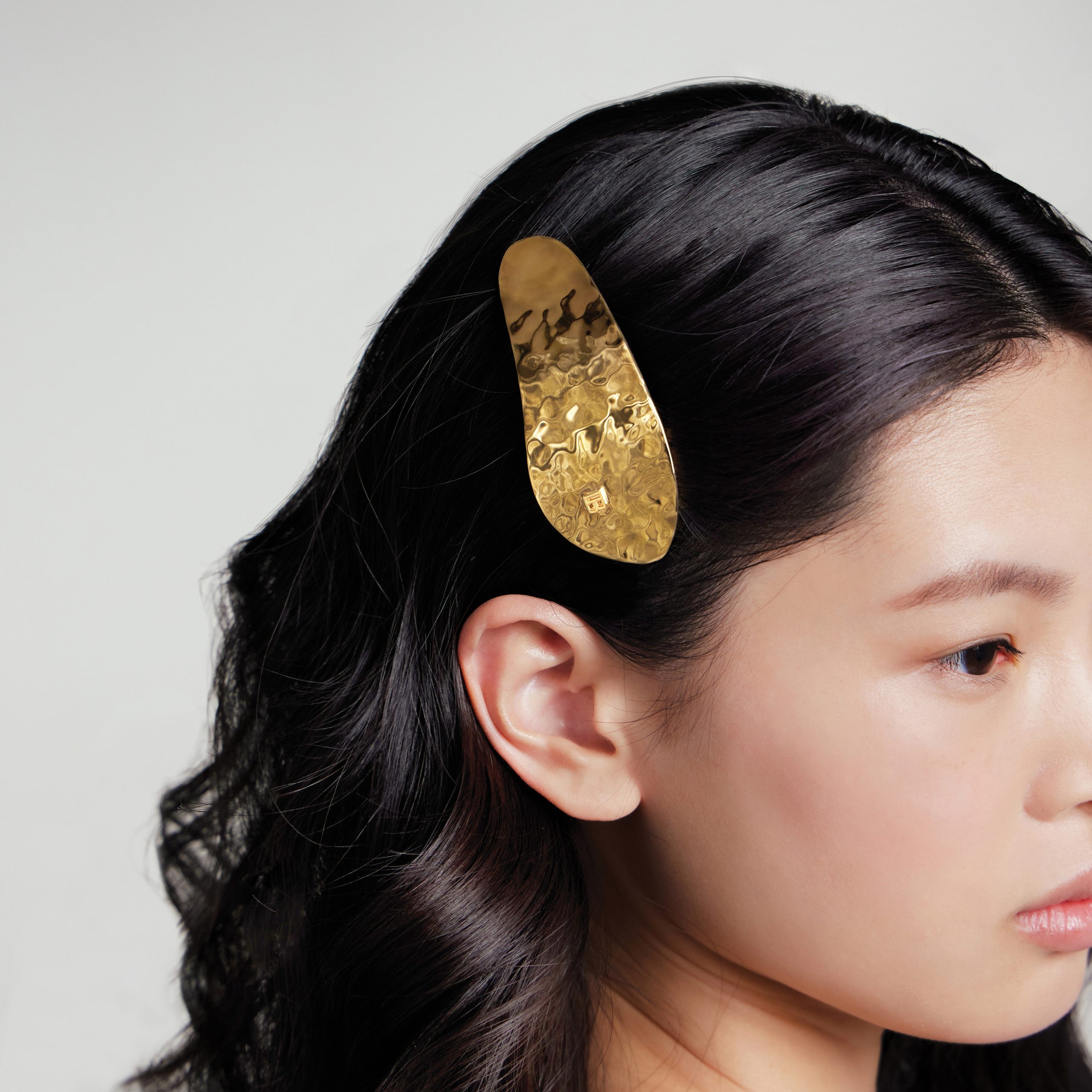 BALMAIN HAIR Īpaši izstrādāta matu sprādze ar 18 karātu zeltu / PRINTEMPS GOLDEN LEAF BARRETTE - Image 3