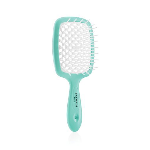 BALMAIN HAIR pusadevastane juuksehari / Detangling Brush White / Turquoise - Image 2