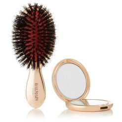 BALMAIN HAIR 18K kullaga kaetud mini juuksehari / Mini Golden Spa Brush