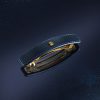BALMAIN HAIR  ādas matu sprādze "Cosmic Sapphire" krāsā / LE Muse de la Fête Leather Barrette Cosmic Sapphire Large Limited Edition - Image 3
