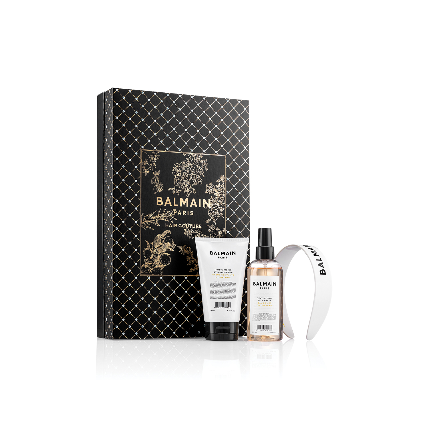 BALMAIN HAIR Baltas galvas saites produktu komplekts / Legacy Acetate Headband Set