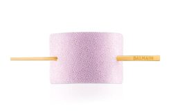 BALMAIN HAIR Rozā kristāla matu sprādze ar zelta pārklājumu / Pink Crystal Hair Barrette Gold plated hair pin