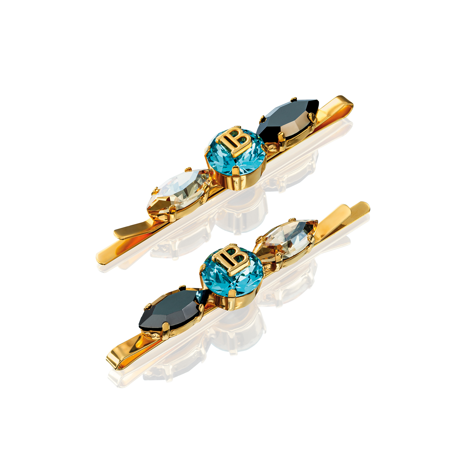 BALMAIN HAIR Locks of Legacy matu sprādžu duets / Midnight Black Legacy Slides Duo