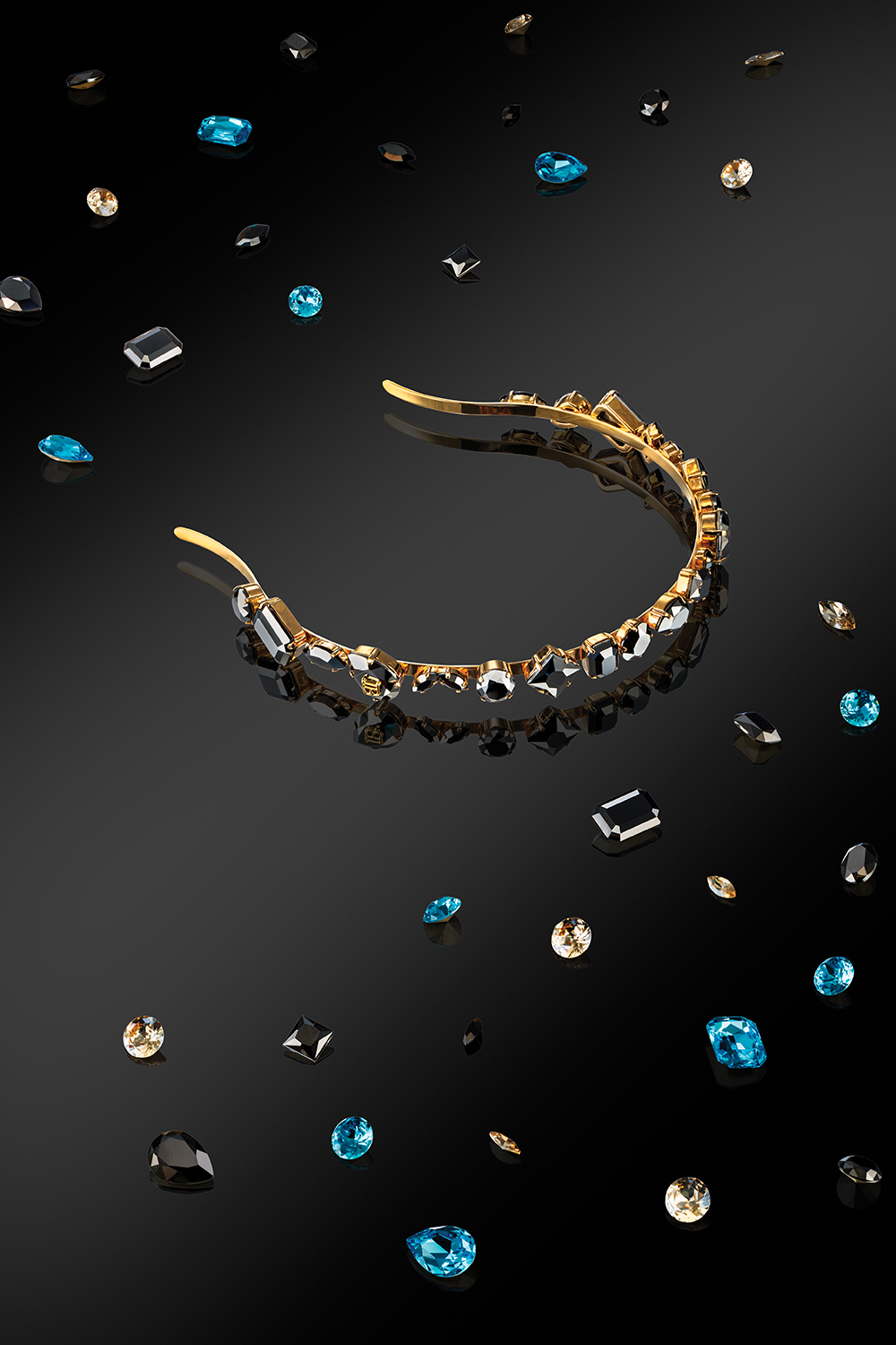 BALMAIN HAIR Locks of Legacy matu stīpa / Midnight Black Legacy Headband - Image 2
