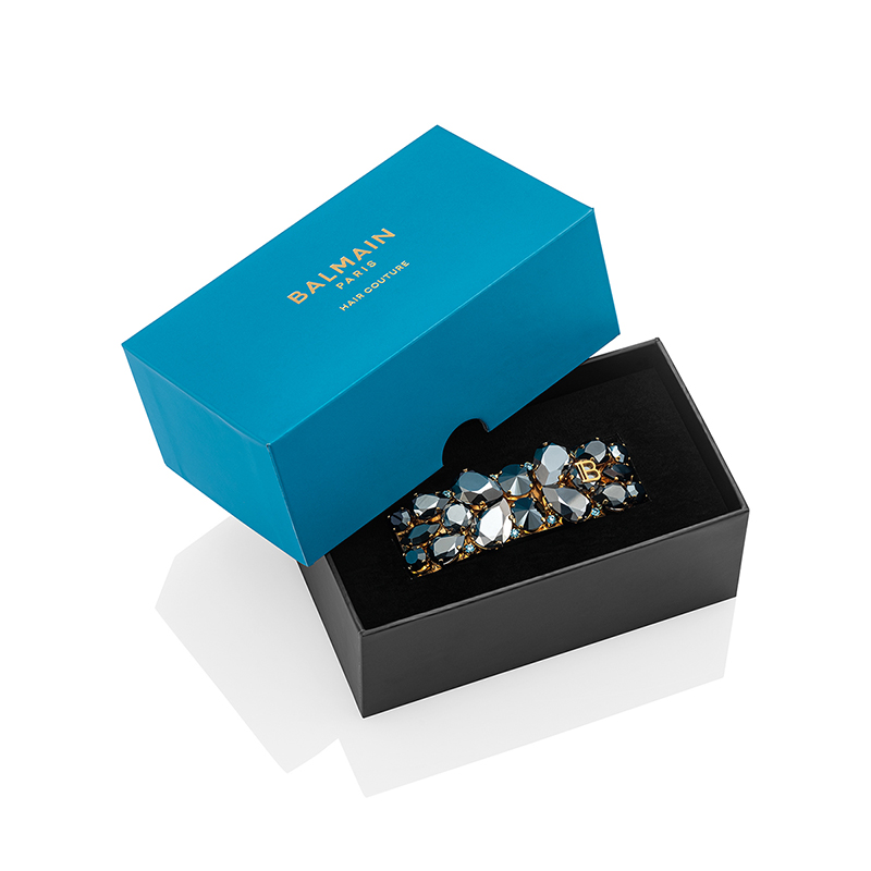 BALMAIN HAIR Locks of Legacy Midnight Black Legacy Crown Barrette matu sprādze - Image 2